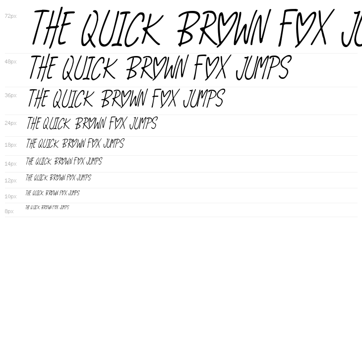 Love And Romance Italic Waterfall