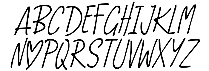 Love And Romance Italic Font LOWERCASE