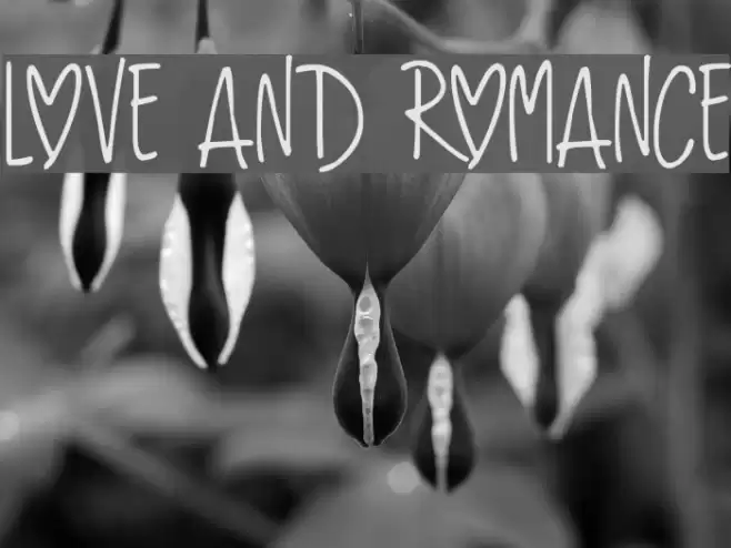 Love And Romance Font examples