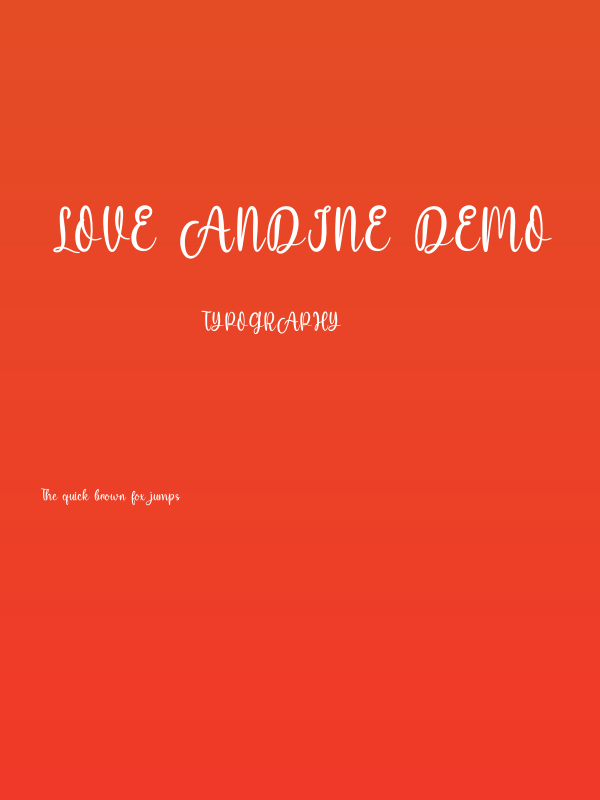 Love Andine Demo Poster
