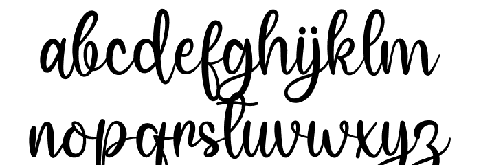 Love Andine Demo Font LOWERCASE