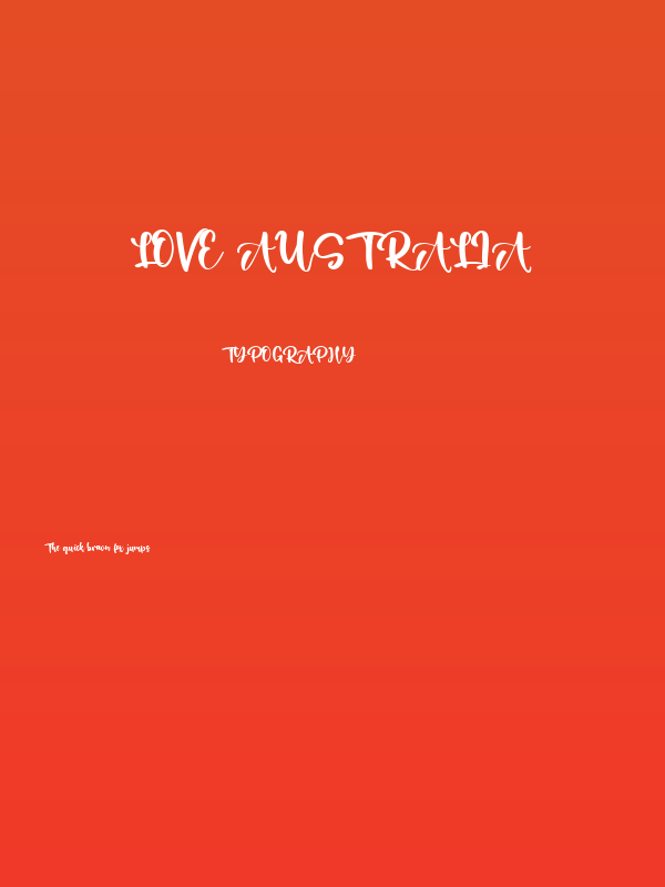 Love Australia Poster