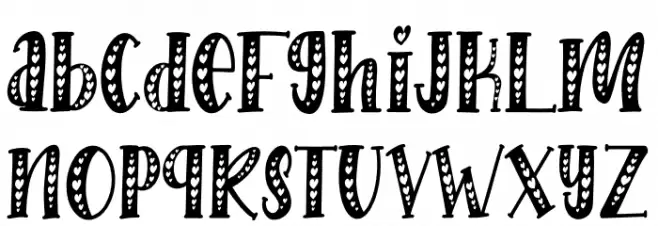 Love Babe2 Schriftart Kleinbuchstaben