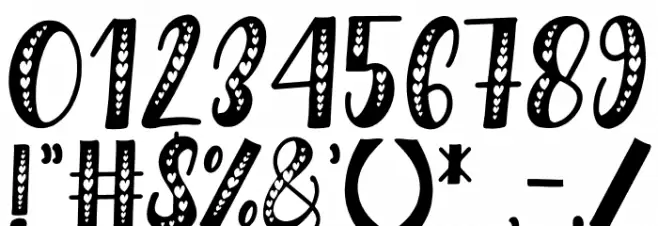 Love Babe4 Font OTHER CHARS