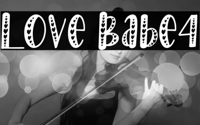 Love Babe4 Font examples