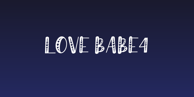 Love Babe4 Social Header