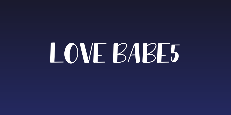 Love Babe5 Social Header