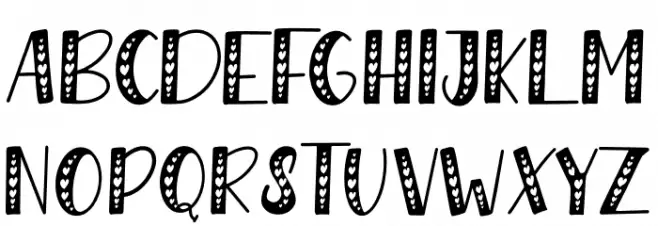 Love Babe6 Schriftart Groß