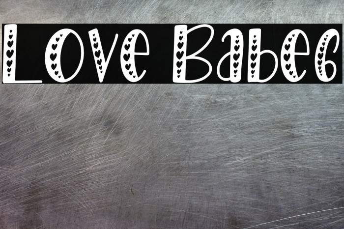 Love Babe6 Font examples