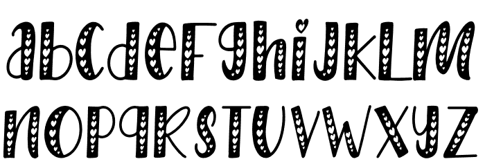 Love Babe6 Font LOWERCASE