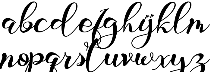 Love Baby Font LOWERCASE