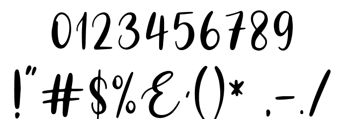 Love Balqist Font OTHER CHARS