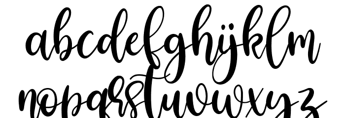 Love Balqist Font LOWERCASE
