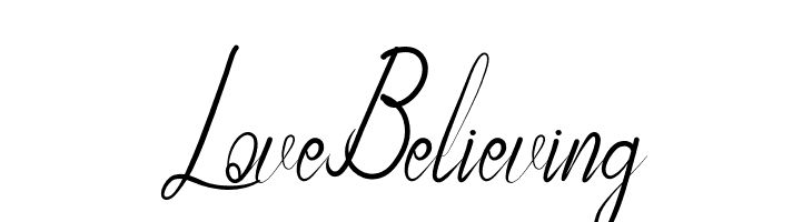 Love Believing  les polices de caractères gratuit tlcharger