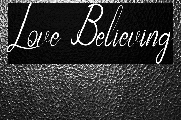 Love Believing Example 1