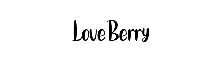 Love Berry  Frei Schriftart Herunterladen