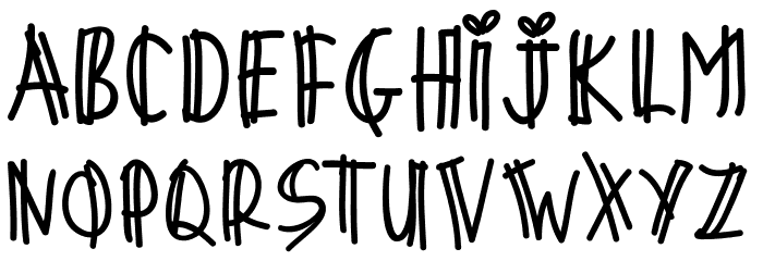 Love Beti Font LOWERCASE