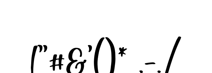 Love Betteria Script DEMO Font OTHER CHARS