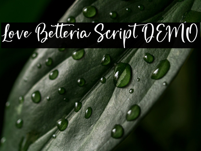 Love Betteria Script DEMO Example 1