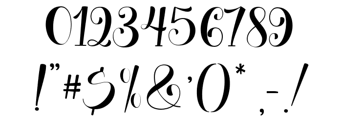 Love Birdy Regular Font OTHER CHARS