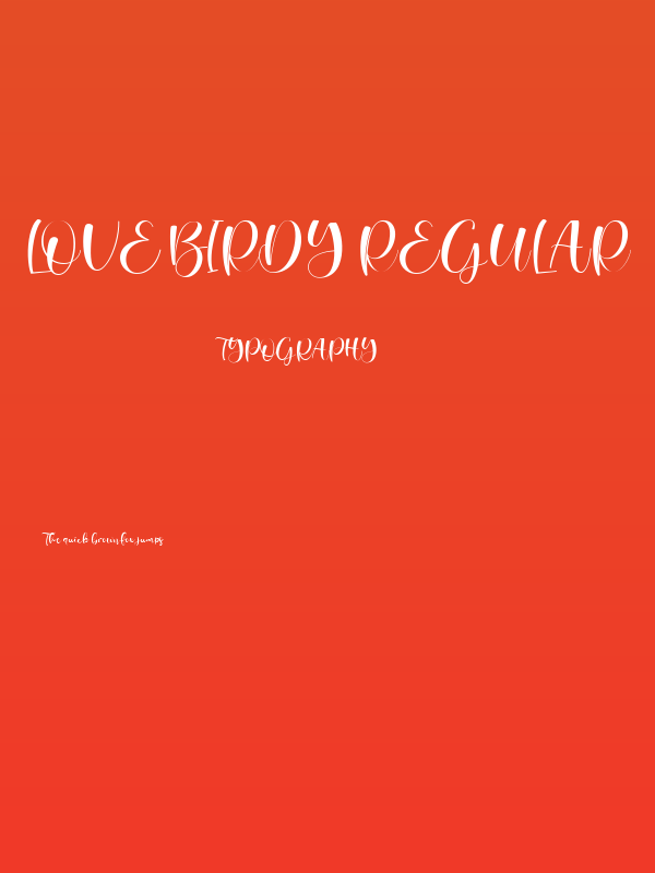 Love Birdy Regular Poster