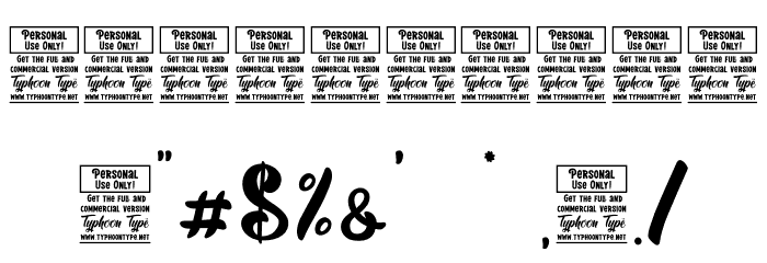 Love Bohemian - Personal Use Font OTHER CHARS
