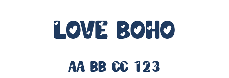 Love Boho Font Preview