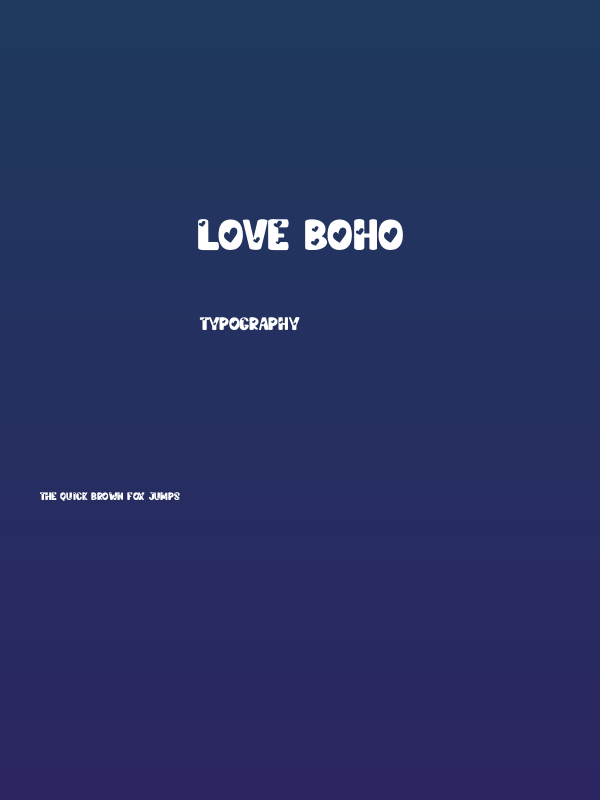 Love Boho Poster