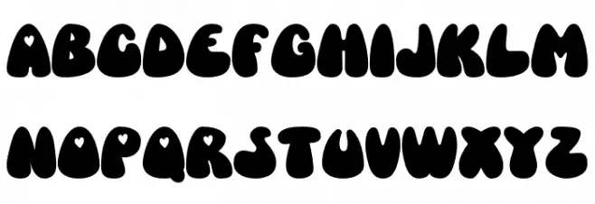 Love Bold - Demo Version Regular Font Litere mari