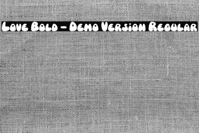 Love Bold - Demo Version Regular Example 1