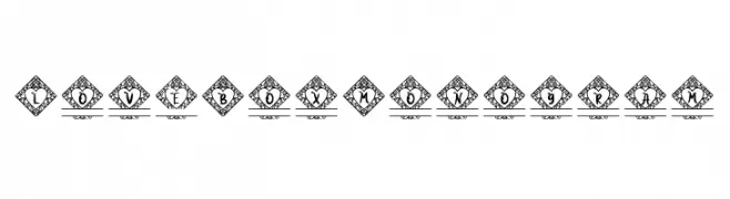 Love Box Monogram  font caratteri gratis