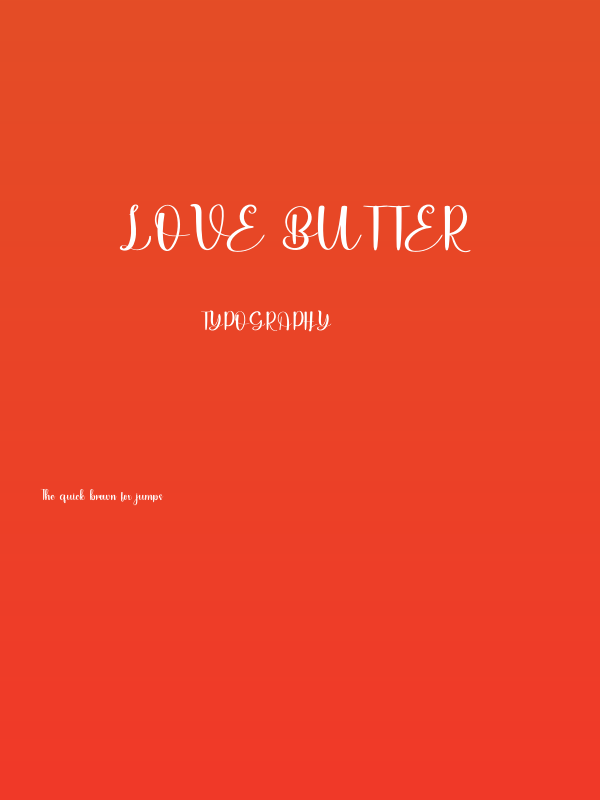 Love Butter Poster
