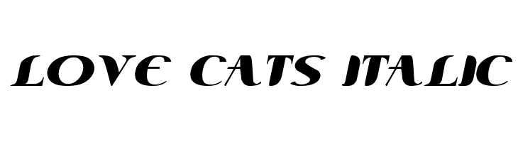 Love Cats Italic  नि: शुल्क फ़ॉन्ट्स डाउनलोड
