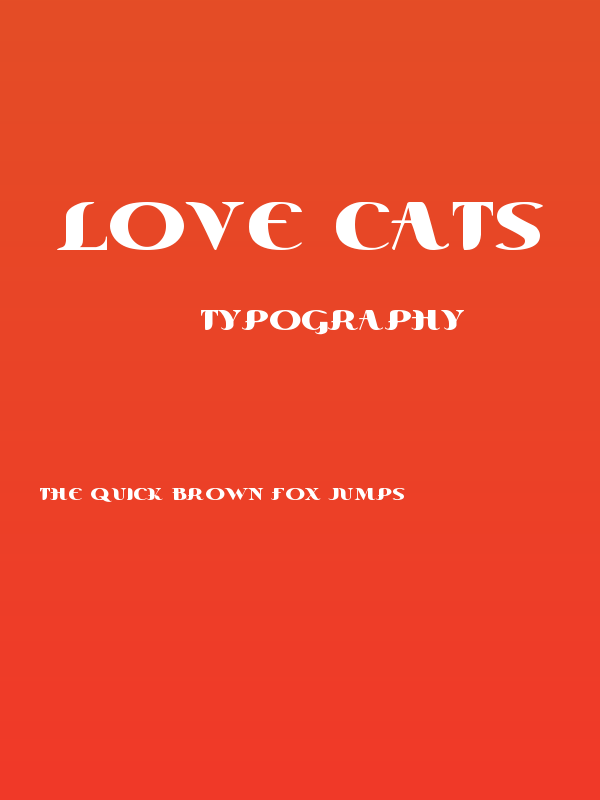 Love Cats Poster