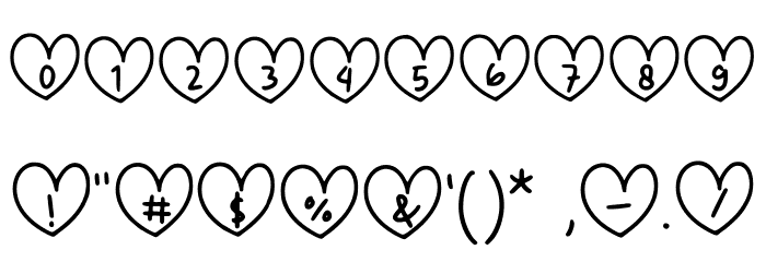 Love Cha Regular Font OTHER CHARS
