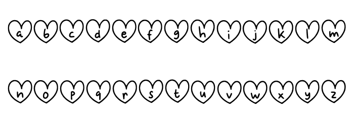 Love Cha Regular Font LOWERCASE
