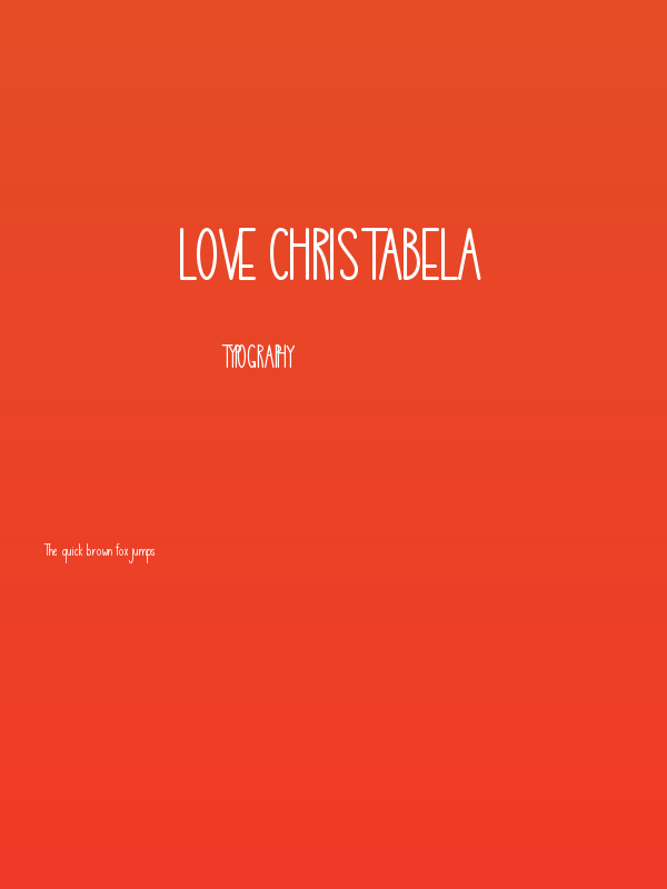 Love Christabela Poster