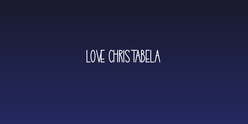 Love Christabela Social Header