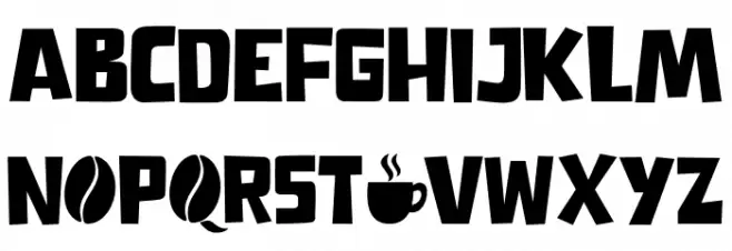 Love Coffee Schriftart Groß
