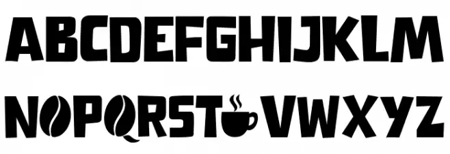 Love Coffee Caratteri MINUSCOLO