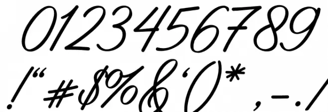 Love Conchetta Font OTHER CHARS