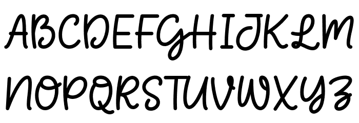 Love Cookies Font UPPERCASE