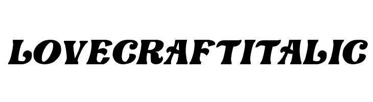 Love Craft Italic  Descarca Fonturi Gratis