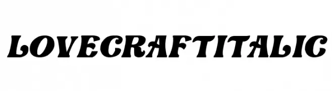 Love Craft Italic  Frei Schriftart Herunterladen