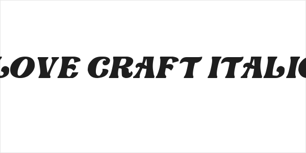 Love Craft Italic Logo