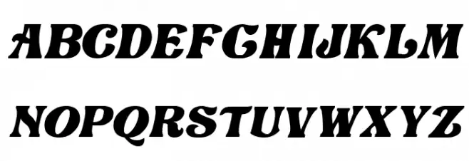 Love Craft Italic फ़ॉन्ट लोअरकेस