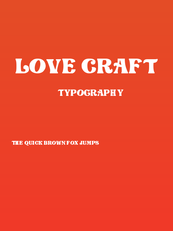 Love Craft Poster