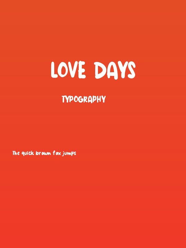 Love Days Poster