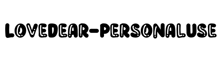 Love Dear - Personal Use  font caratteri gratis