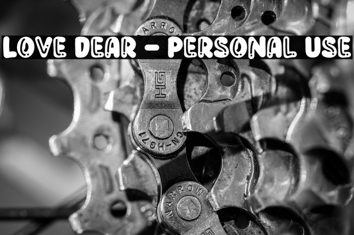Love Dear - Personal Use Example 1